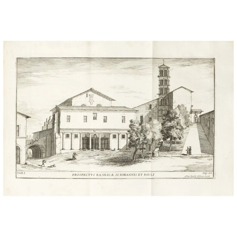 Rondinini, Filippo. De Sanctis Martyribus Johanne et Paulo, eorumque Basilica in urbe Roma. Roma, Gonzaga, 1707. Legato con Monasterii Sanctae Mariae et Sanctorum Johannis et Pauli de Casaemario brevis historia. Roma, Gonzaga, 1707.  - Auction BOOKS, MANUSCRIPTS,  AUTOGRAPHS AND PRINTS - Pandolfini Casa d'Aste