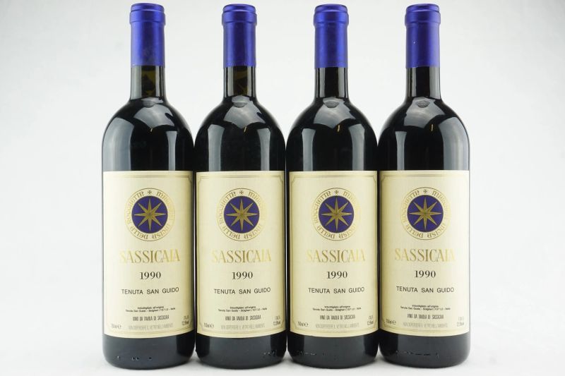 Sassicaia Tenuta San Guido 1990  - Auction THE SIGNIFICANCE OF PASSION - Fine and Rare Wine - Pandolfini Casa d'Aste