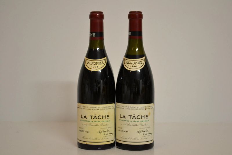 La Tache Domaine de la Romanae Conti 1994  - Auction  An Exceptional Selection of International Wines and Spirits from Private Collections - Pandolfini Casa d'Aste