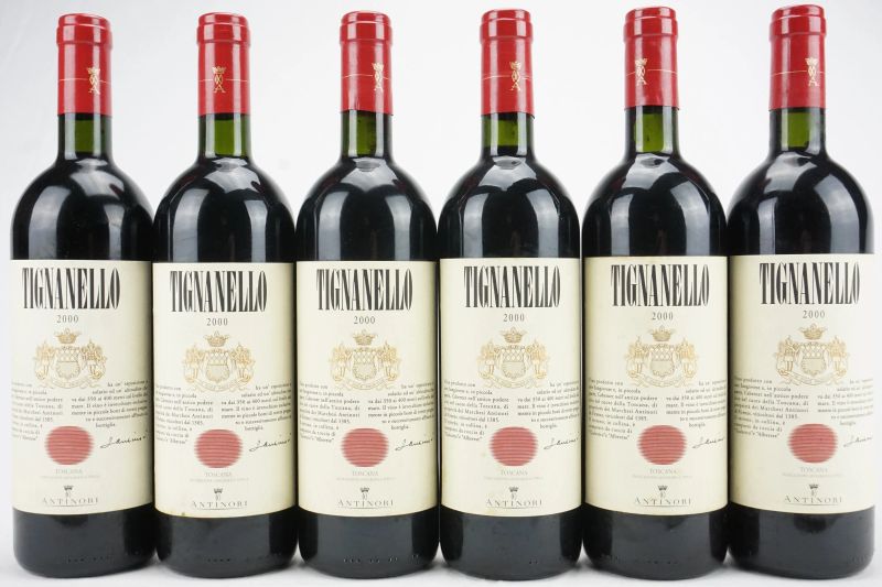      Tignanello Antinori 2000   - Auction Il Fascino e l'Eleganza - A journey through the best Italian and French Wines - Pandolfini Casa d'Aste