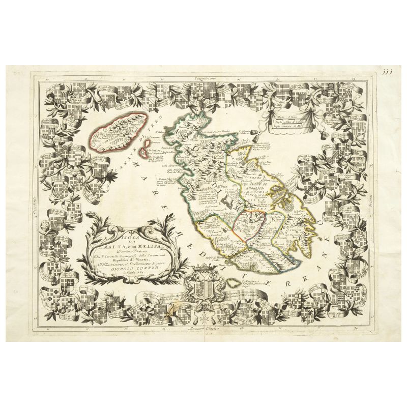 Malta by Coronelli   - Auction BOOKS, MANUSCRIPTS,  AUTOGRAPHS AND PRINTS - Pandolfini Casa d'Aste