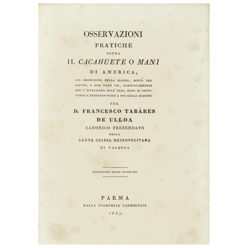 Rara traduzione dallo spagnolo   - Asta LIBRI, MANOSCRITTI E AUTOGRAFI - Pandolfini Casa d'Aste