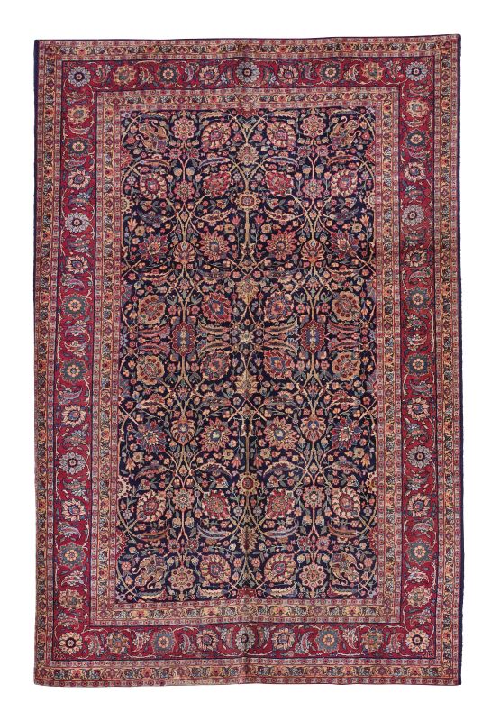      TAPPETO KESHAN, PERSIA, 1880   - Auction important antique rugs - Pandolfini Casa d'Aste