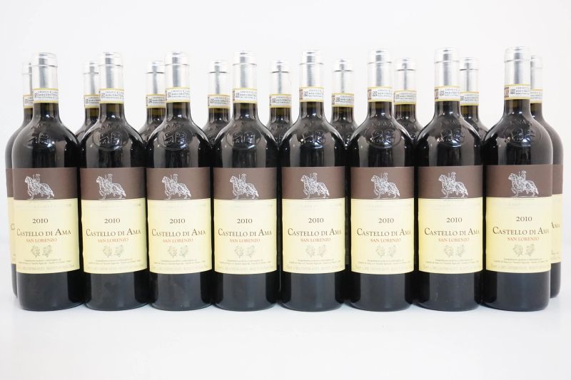 San Lorenzo Castello di Ama 2010  - Asta VINI PREGIATI E DISTILLATI DA COLLEZIONE - Pandolfini Casa d'Aste