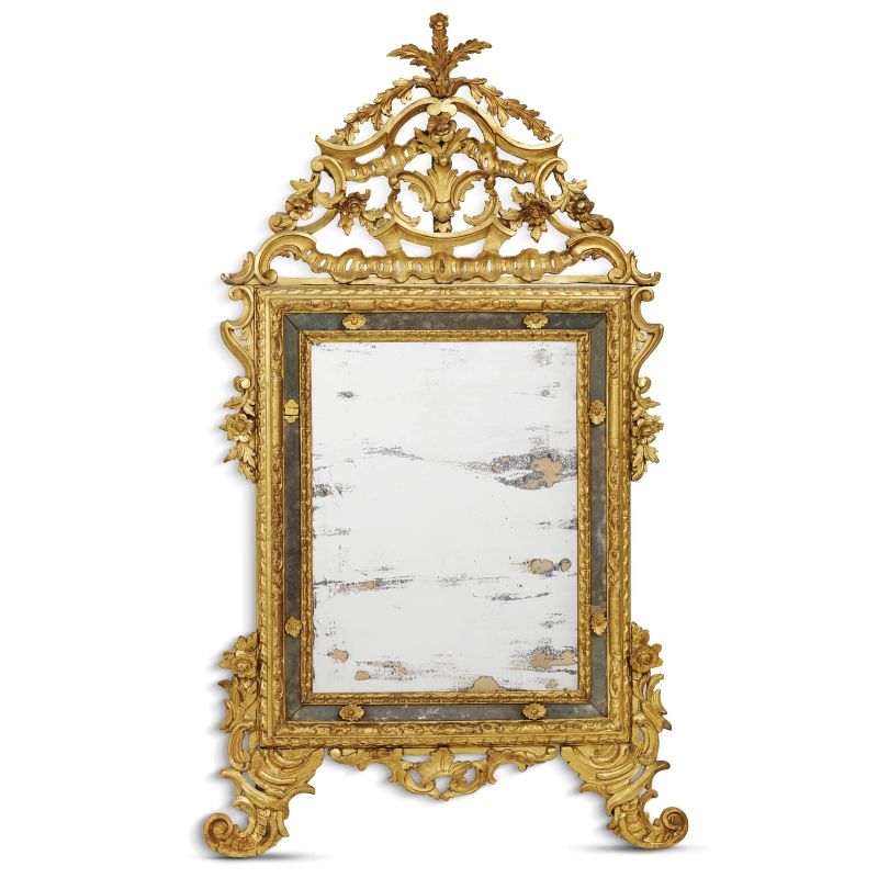 A PIEDMONTESE MIRROR, 18TH CENTURY  - Auction furniture and works of art - Pandolfini Casa d'Aste