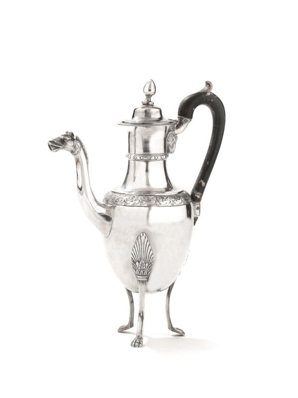 CAFFETTIERA, NAPOLI, SECOLO XIX  - Auction Italian and European Silver - Pandolfini Casa d'Aste