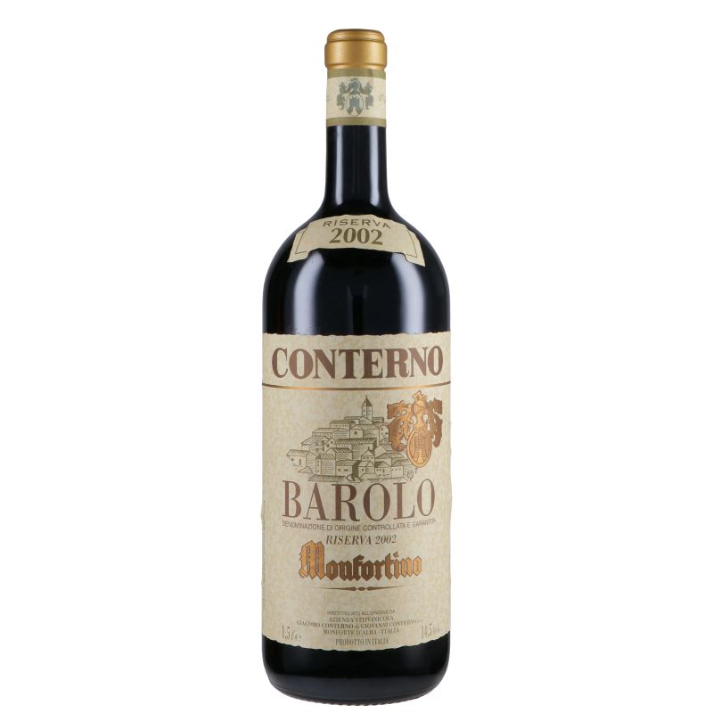 Barolo Monfortino Riserva Giacomo Conterno 2002  - Asta PANDOLFINI PER AMICI DI URI - ASTA BENEFICA PER SOSTENERE LA RICERCA SCIENTIFICA UROLOGICA - Pandolfini Casa d'Aste