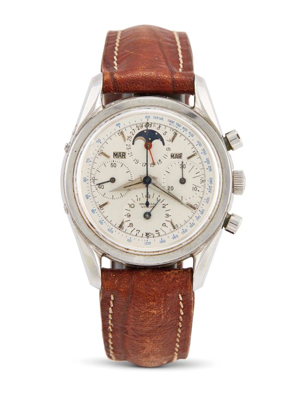 UNIVERSAL GENEVE TRICOMPAX CALENDARIO FASI LUNARI REF. 222100/2  - Auction Fine watches - Pandolfini Casa d'Aste