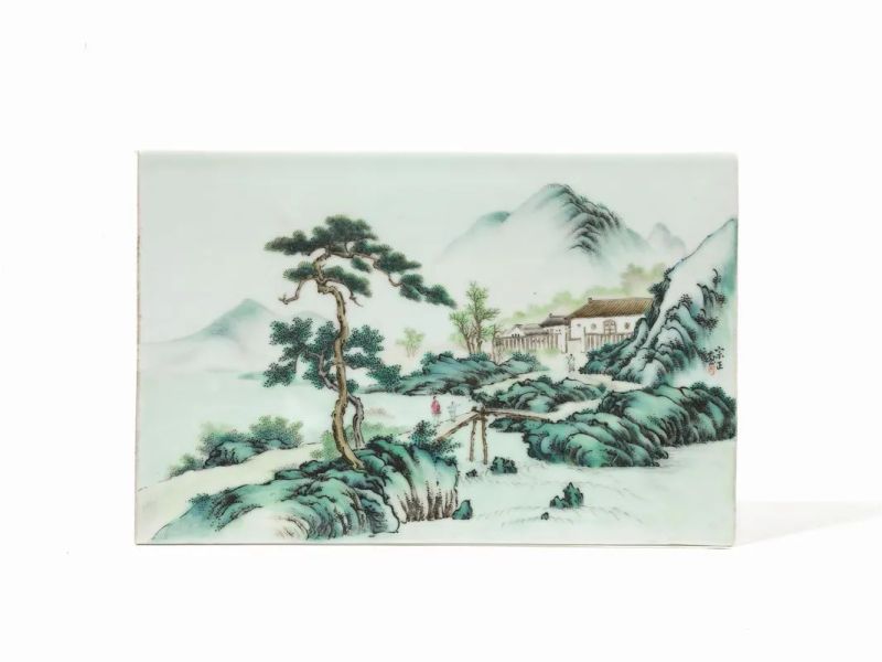 PLACCA, CINA, SEC. XX  - Auction Asian Art - Pandolfini Casa d'Aste