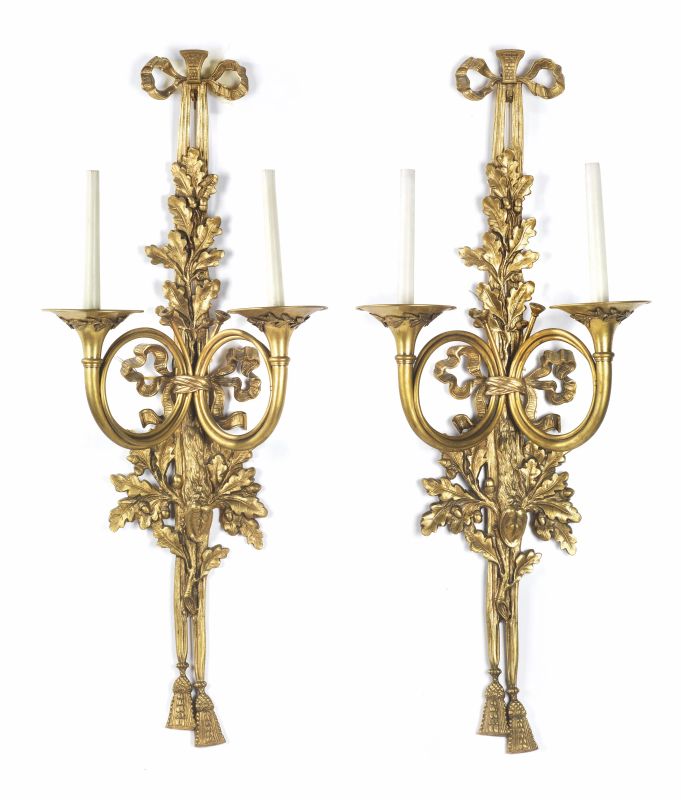      COPPIA DI APPLIQUES, FRANCIA, SECOLO XIX   - Auction European furniture and works of art - Pandolfini Casa d'Aste