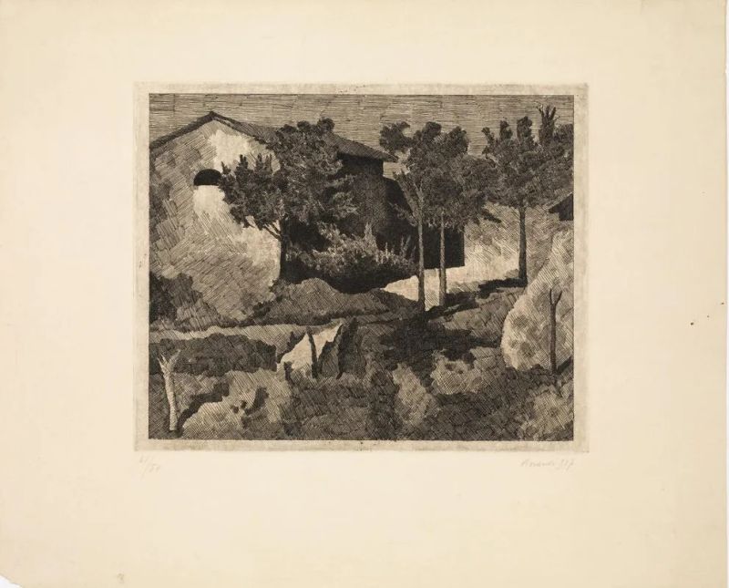 Giorgio Morandi  - Asta Stampe e disegni moderni e contemporanei da una collezione italiana - III - Pandolfini Casa d'Aste
