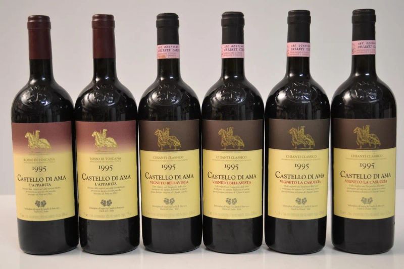 Selezione Castello di Ama 1995  - Asta Vini e distillati da collezione da cantine selezionate - Pandolfini Casa d'Aste