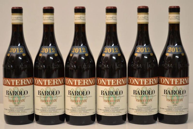 Barolo Cerretta Giacomo Conterno 2012  - Asta Vini Pregiati e una Straordinaria Selezione dalla Cantina Storica di Masseto - Pandolfini Casa d'Aste