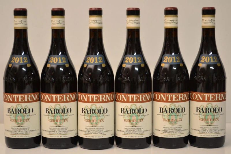 Barolo Cerretta Giacomo Conterno 2012  - Auction Fine Wine and an Extraordinary Selection From the Winery Reserves of Masseto - Pandolfini Casa d'Aste
