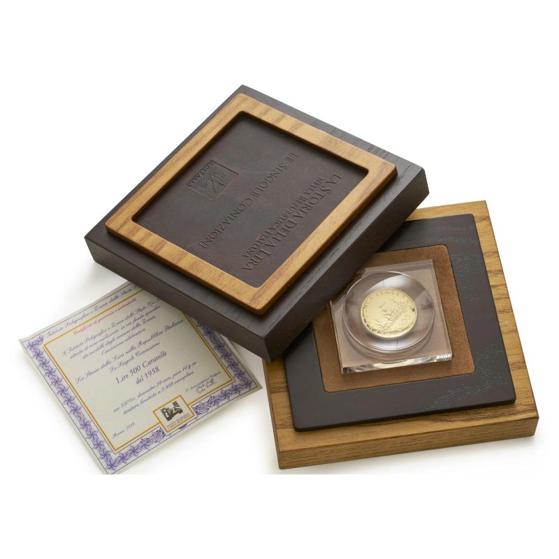 



Repubblica Italiana (dal 1946) &ndash; Riproduzione in oro del 500 Lire &ldquo;Caravelle&rdquo;  - Auction NUMISMATICS - Pandolfini Casa d'Aste
