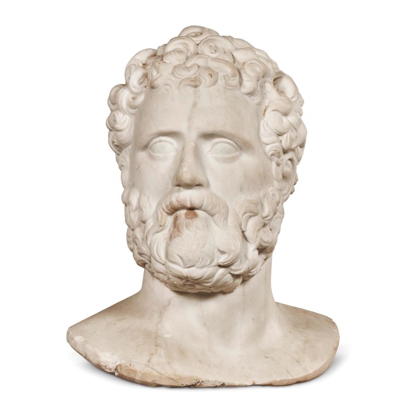 



Tuscan school, 19th century, bearded head, white marble  - Auction SCULPTURES AND WORKS OF ART FROM MIDDLE AGE TO 19TH CENTURY - Pandolfini Casa d'Aste