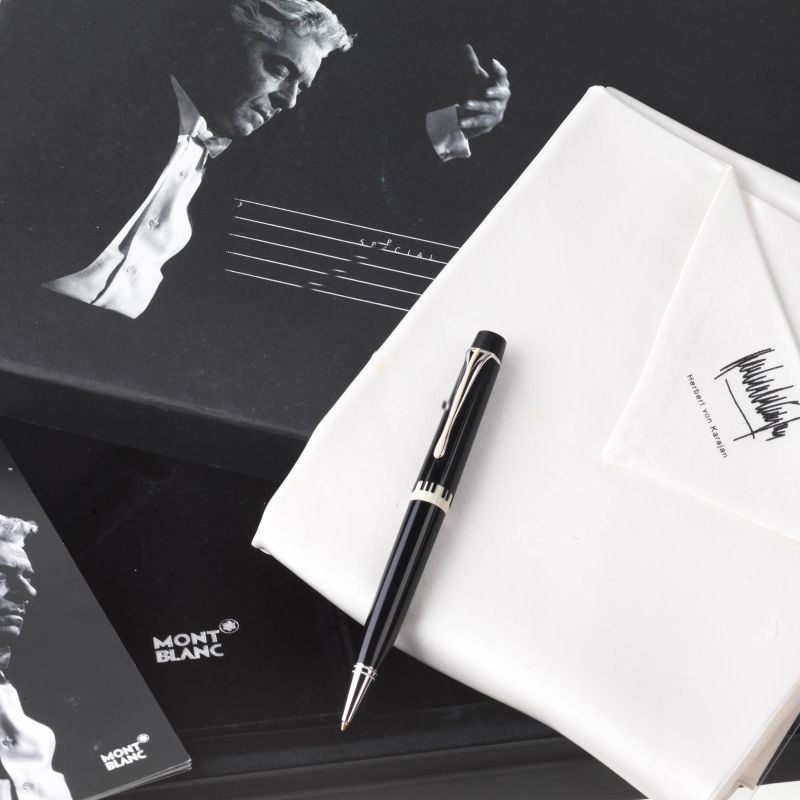 Montblanc : MONTBLANC MEISTERST&Uuml;CK HERBERT VON KARAJAN SPECIAL EDITION BALLPOINT PEN  - Auction TIMED AUCTION | WATCHES AND PENS - Pandolfini Casa d'Aste