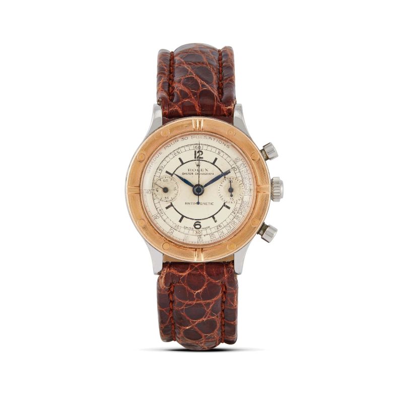 Rolex : 



ROLEX OYSTER CHRONOGRAPH MONOBLOC STEEL AND GOLD WRISTWATCH REF. 3368   - Auction WRISTWATCHES - Pandolfini Casa d'Aste