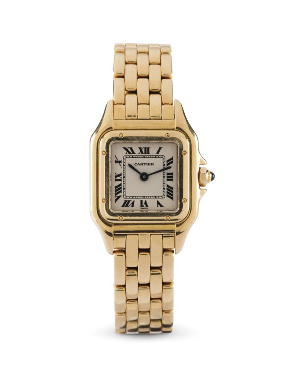 OROLOGIO DA DONNA CARTIER PANTHERE PM IN ORO GIALLO  - Auction FINE JEWELS - Pandolfini Casa d'Aste