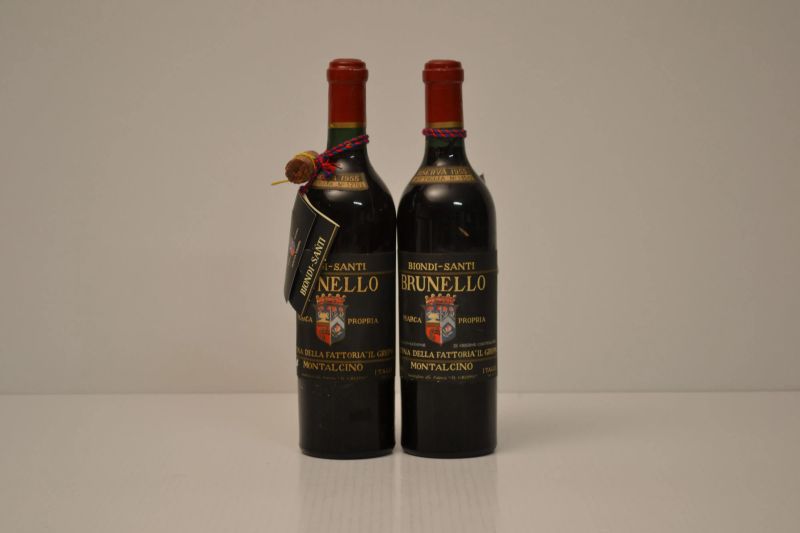 Brunello di Montalcino Riserva Biondi Santi 1955  - Auction An Extraordinary Selection of Finest Wines from Italian Cellars - Pandolfini Casa d'Aste
