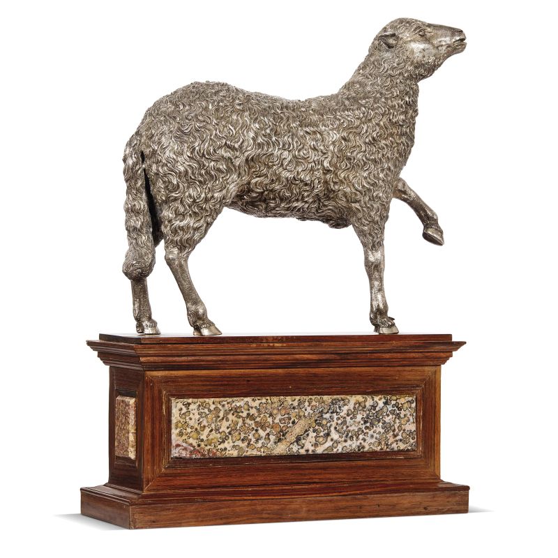 Florentine school, 18th century, Agnus Dei, silver  - Auction GIOVANNI PRATESI |  HOMO FABER PART I - Pandolfini Casa d'Aste