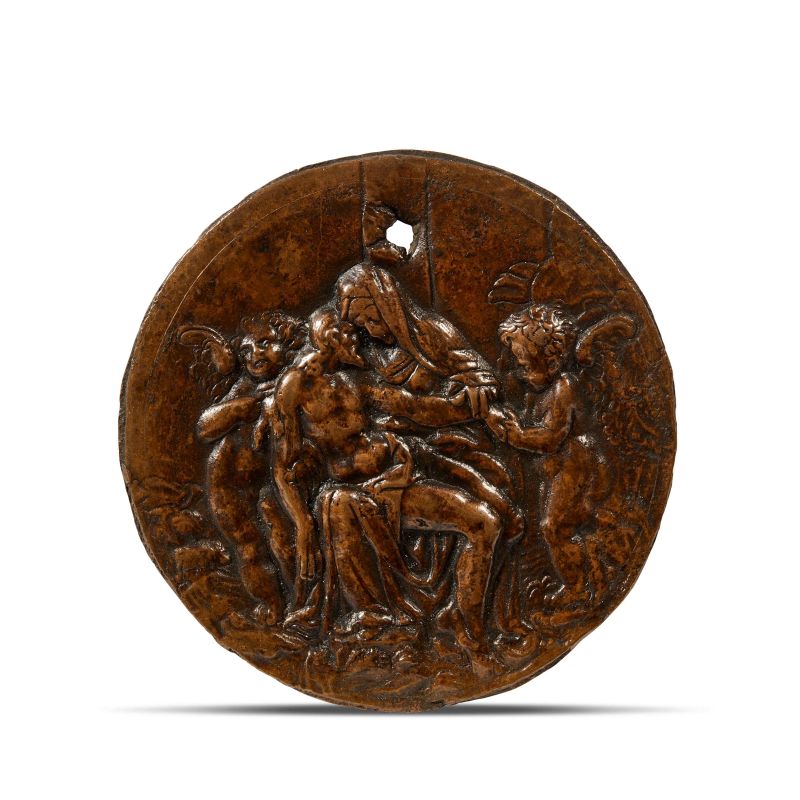 



Circle of Antonio Abondio, Germany, 16th century, Lamentation of Christ, bronze  - Auction PLAQUETTES, MEDALS, AND SMALL BRONZE SCULPTURES FROM THE COLLECTION OF MARIO SCAGLIA AND OTHER PROVENANCES - Pandolfini Casa d'Aste