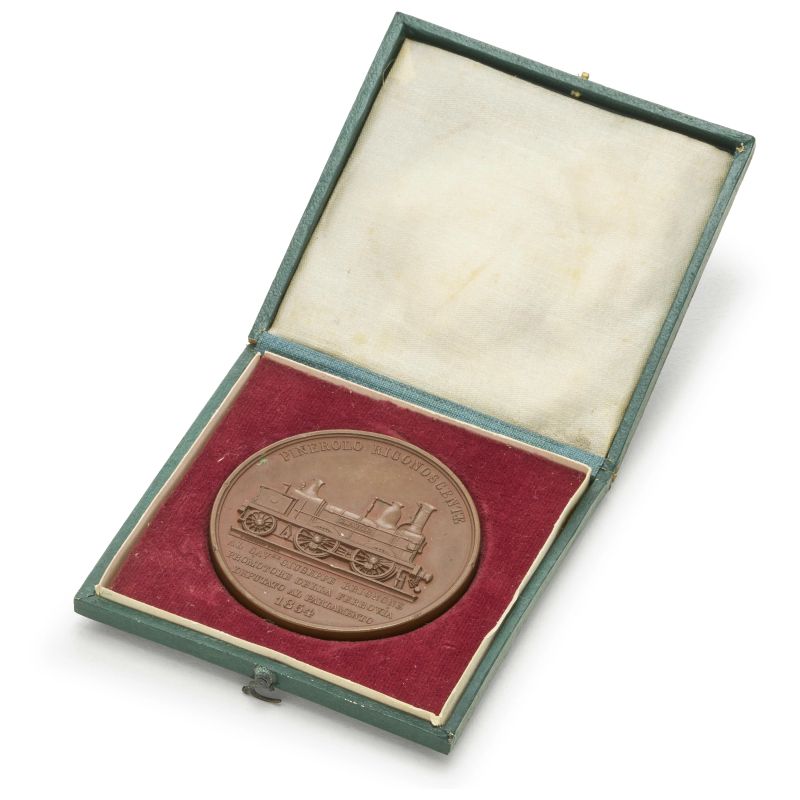 



Casa Savoia &ndash; Vittorio Emanuele II (1849-1861) &ndash; Medaglia 1854 al Cav. Giuseppe Brignone per l'inaugurazione della linea Torino-Pinerolo  - Auction NUMISMATICS - Pandolfini Casa d'Aste