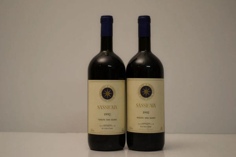 Sassicaia Tenuta San Guido 1992  - Auction FINE WINES FROM IMPORTANT ITALIAN CELLARS - Pandolfini Casa d'Aste