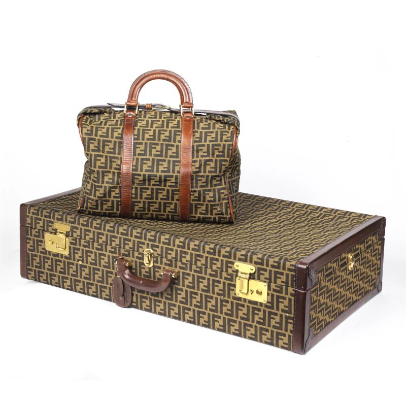 Fendi : FENDI LUGGAGE SET  - Auction VINTAGE FASHION: HERMES, LOUIS VUITTON AND OTHER GREAT MAISON BAGS AND ACCESSORIES - Pandolfini Casa d'Aste