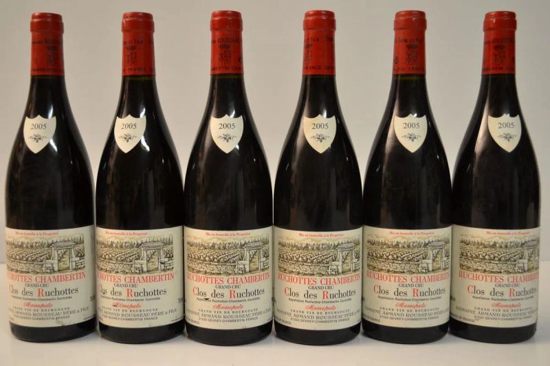 Ruchottes-Chambertin Clos des Ruchottes Domaine Armand Rousseau 2005  - Auction finest and rarest wines - Pandolfini Casa d'Aste