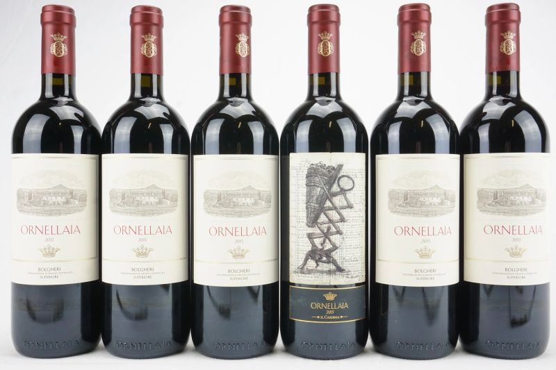      Ornellaia 2015   - Asta Il Fascino e l'Eleganza - Un percorso tra i migliori Vini italiani e francesi - Pandolfini Casa d'Aste