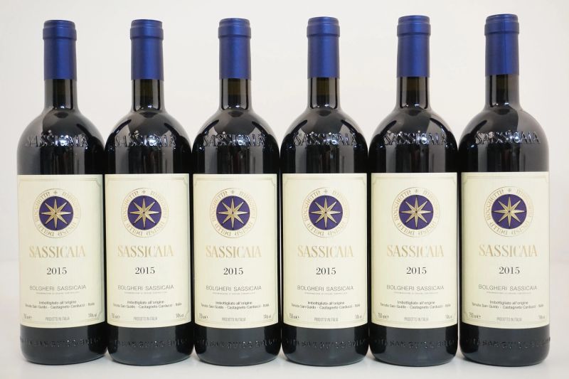 Sassicaia Tenuta San Guido 2015  - Asta VINI PREGIATI E DISTILLATI DA COLLEZIONE - Pandolfini Casa d'Aste