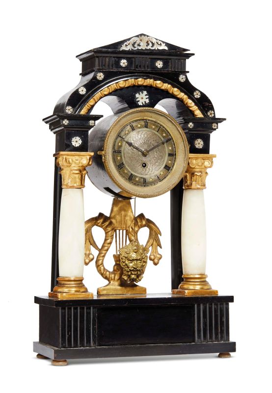      OROLOGIO A PORTICO, SECOLO XIX   - Auction Online Auction | Furniture, Works of Art and Paintings from Veneta propriety - Pandolfini Casa d'Aste