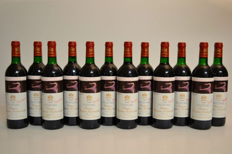 Ch&acirc;teau Mouton Rothschild 1990  - Asta Una Prestigiosa Selezione di Vini e Distillati da Collezioni Private - Pandolfini Casa d'Aste