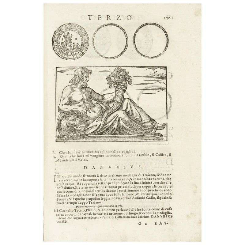 Agostini, Antonio. Dialoghi di Don Antonio Agostini Arcivescovo di Tarracona intorno alle medaglie inscrittoni et altre antichità. Roma, Faciotto, 1592.  - Asta LIBRI, MANOSCRITTI, AUTOGRAFI E STAMPE - Pandolfini Casa d'Aste