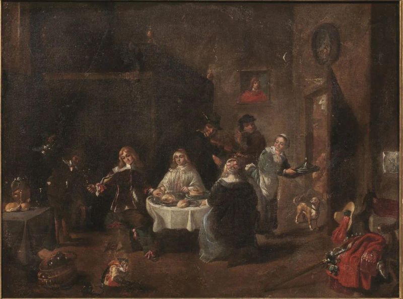 Scuola fiamminga, sec. XVII  - Auction 19th century Paintings - II - Pandolfini Casa d'Aste