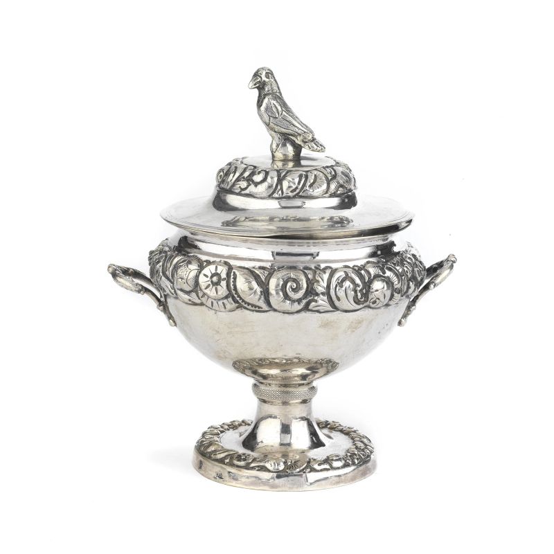 A SUGAR POT, NAPLES, 19TH CENTURY  - Auction ITALIAN AND EUROPEAN SILVER - Pandolfini Casa d'Aste