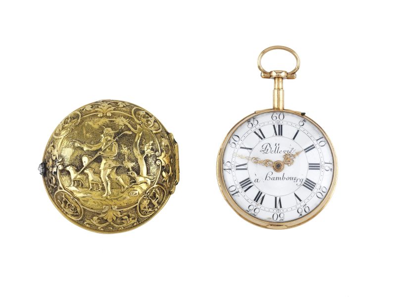 OROLOGIO DA TASCA DELLEVIE                                                  - Auction TIMED AUCTION | Jewels, watches and silver - Pandolfini Casa d'Aste