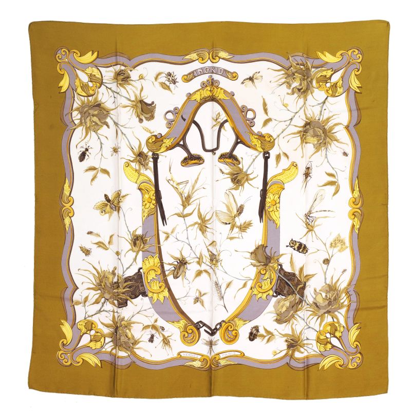 HERMES FOULARD &quot;INGRID&quot;  - Asta VINTAGE: BORSE E ACCESSORI DI HERMES, LOUIS VUITTON E ALTRE GRANDI MAISON - Pandolfini Casa d'Aste