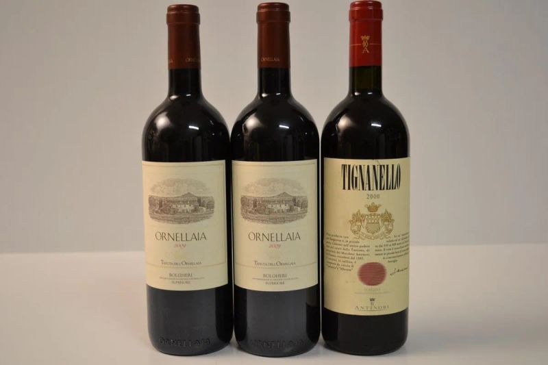 Selezione Super Tuscans                                                     - Asta Vini e distillati da collezione da cantine selezionate - Pandolfini Casa d'Aste