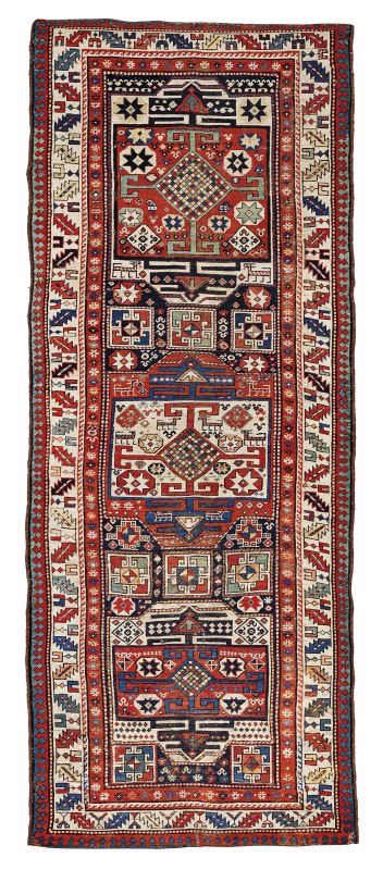 TAPPETO GANJA,     AZERBAIJAN, 1850  - Auction TIMED AUCTION | RUGS - Pandolfini Casa d'Aste