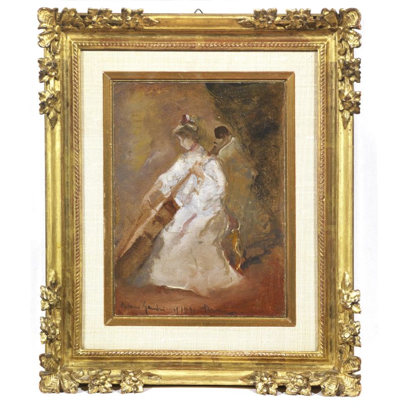 Pompeo Mariani : Pompeo Mariani  - Auction TIMED AUCTION | 19TH CENTURY PAINTINGS, DRAWINGS AND SCULPTURES - Pandolfini Casa d'Aste