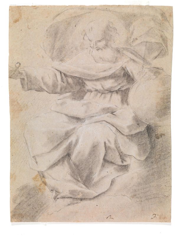      Scuola romana, sec. XVII   - Auction TIMED AUCTION | 16TH TO 19TH CENTURY DRAWINGS AND PRINTS - Pandolfini Casa d'Aste