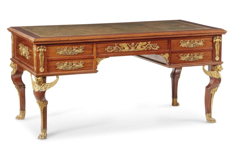      SCRIVANIA, FRANCIA, PERIODO NAPOLEONE IIII   - Auction INTERNATIONAL furniture and works of art - Pandolfini Casa d'Aste