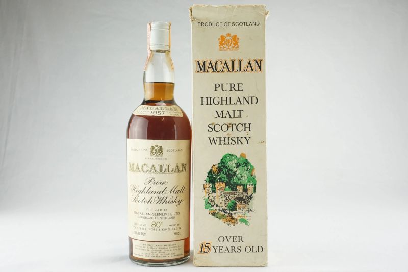 Macallan 1957  - Auction From Red to Gold - Whisky and Collectible Spirits - Pandolfini Casa d'Aste