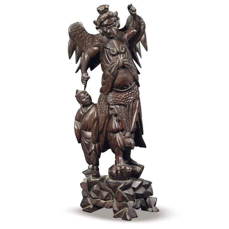 A WOOD SCULPTURE, CHINA, QING DYNASTY, 19TH-20TH&nbsp;  - Auction Asian Art -  &#19996;&#26041;&#33402;&#26415; - Pandolfini Casa d'Aste