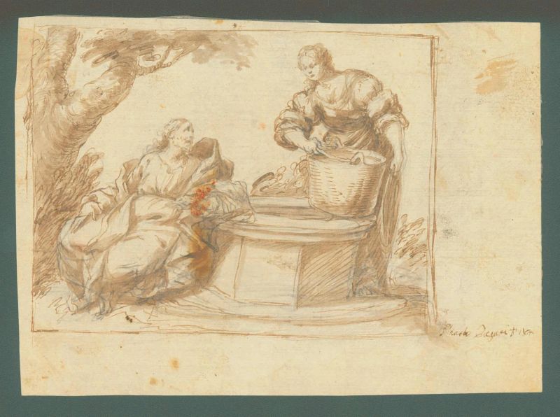 Scuola lombarda, fine sec. XVII  - Auction Works on paper: 15th to 19th century drawings, paintings and prints - Pandolfini Casa d'Aste