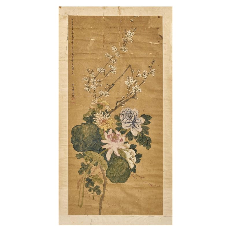 A PAINTING WITH SIGN SHEN ZHENLIN, CHINA, qing dynasty, 19TH CENTURY  - Auction ONLINE AUCTION | Asian Art &#19996;&#26041;&#33402;&#26415;&#32593;&#25293; - Pandolfini Casa d'Aste