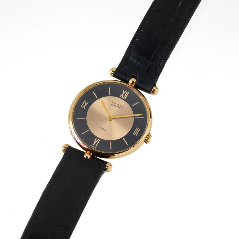 Van Cleef &amp; Arpels : VAN CLEEF &amp; ARPELS REF. 12301 YELLOW GOLD LADY'S WATCH  - Auction TIMED AUCTION | WATCHES AND PENS - Pandolfini Casa d'Aste