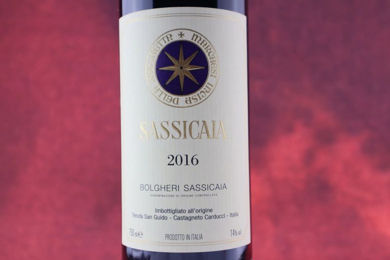 Sassicaia Tenuta San Guido 2016  - Asta Smartwine 2.0 | Christmas Edition - Pandolfini Casa d'Aste